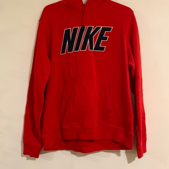 VINTAGE BLUE TAG MESH LOGO NIKE HOODIE XL - Picture 1 of 6